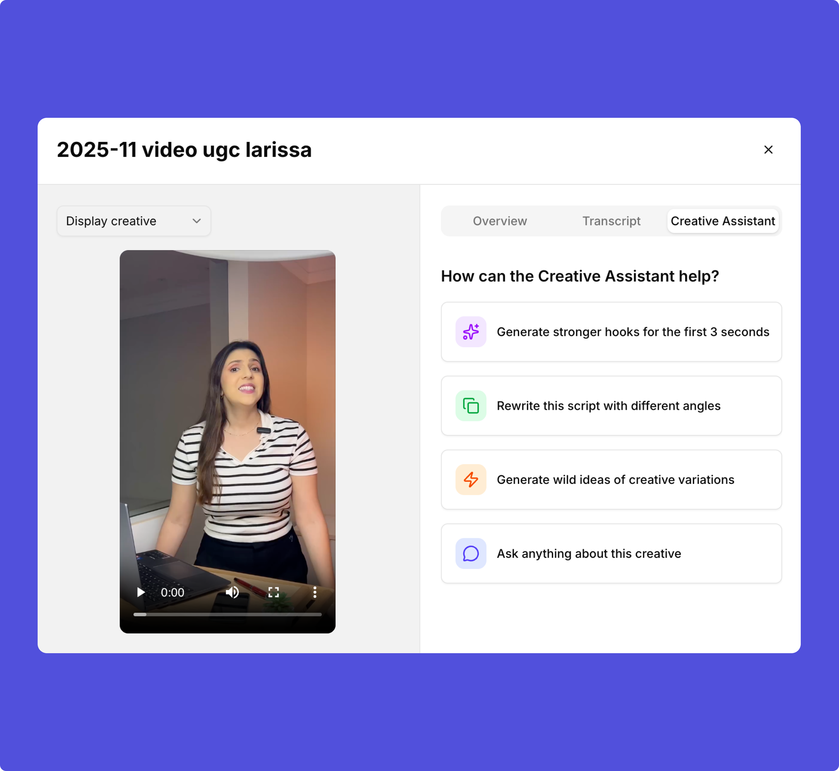 Creative Generator carousel